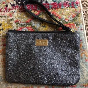 Black Sparkle Wristlet